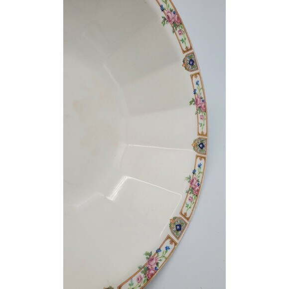 Plaza by Edwin M Knowles Vitreous Serving Bowl 9.25" Diameter Antique 1925 RARE - Picture 10 of 12